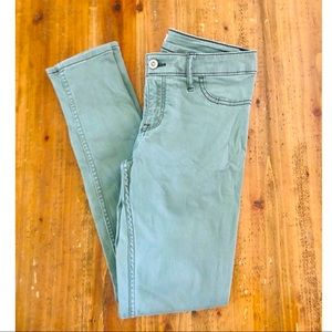 Hollister green jeggings. Size 5R